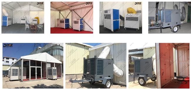 Le climatiseur portatif Drez de tente de 6 tonnes a canalisé des unités à C.A. pour épouser des halls