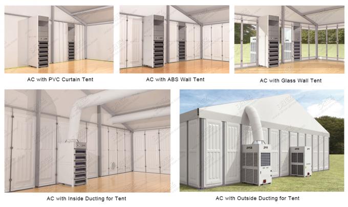 Climatiseur canalisé central de refroidisseur de tente/réfrigérateur commercial pour des solutions de tente