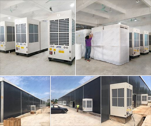Grand climatiseur emballé de refroidissement à l'air de 28 tonnes pour la tente d'exposition