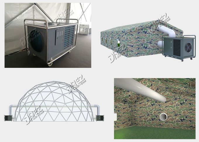 10HP utilisation de refroidissement et de chauffage de climatiseur portatif horizontal de tente de 9 tonnes