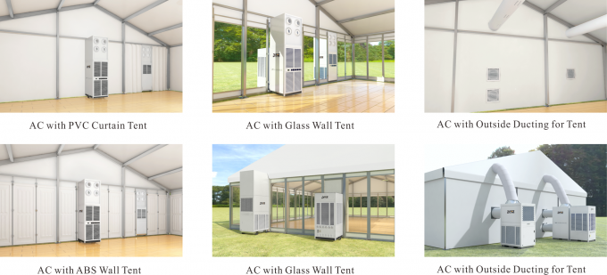 Climatiseur central industriel de refroidisseur de tente, dispositifs climatiques emballés pour des tentes